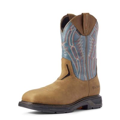 Ariat Work: WorkHog XT Dare Carbon Toe Zapatos de Seguridad Hombre - Marrones / Plateadas (THPGN7439